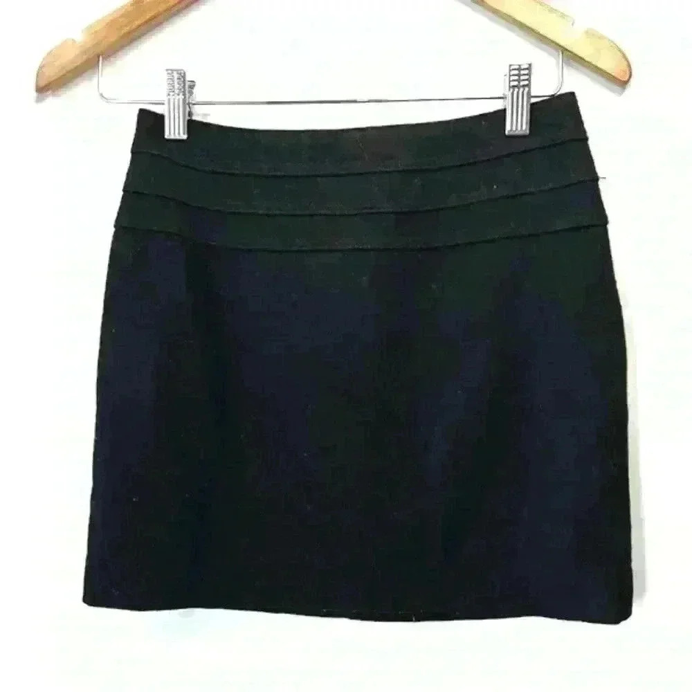 H&M Women’s‎ Black Office Work Stylish Wool  Timeless Skirt 4 Small